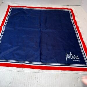 Navy Blue and Red Scarf